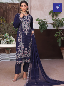 Amsaal Luxury Embroidered Chiffon