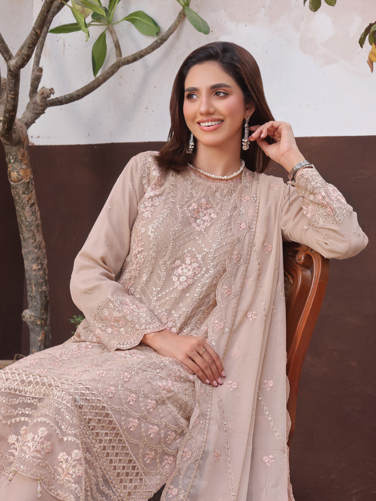 Amsaal Luxury Embroidered Chiffon Collection